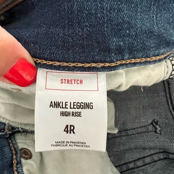 Express ankle liking high-rise stretch jean size 4 regular - Picture 3 of 5